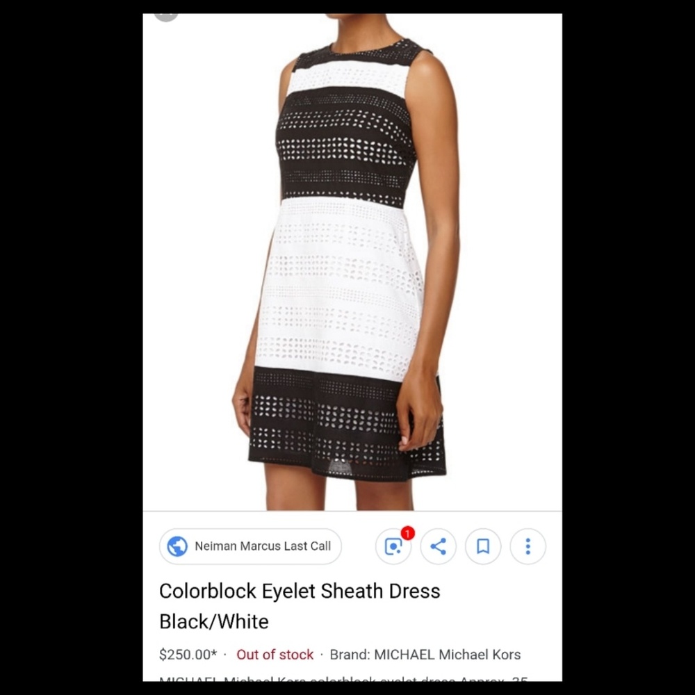 Michael Kors Black and White Dress.